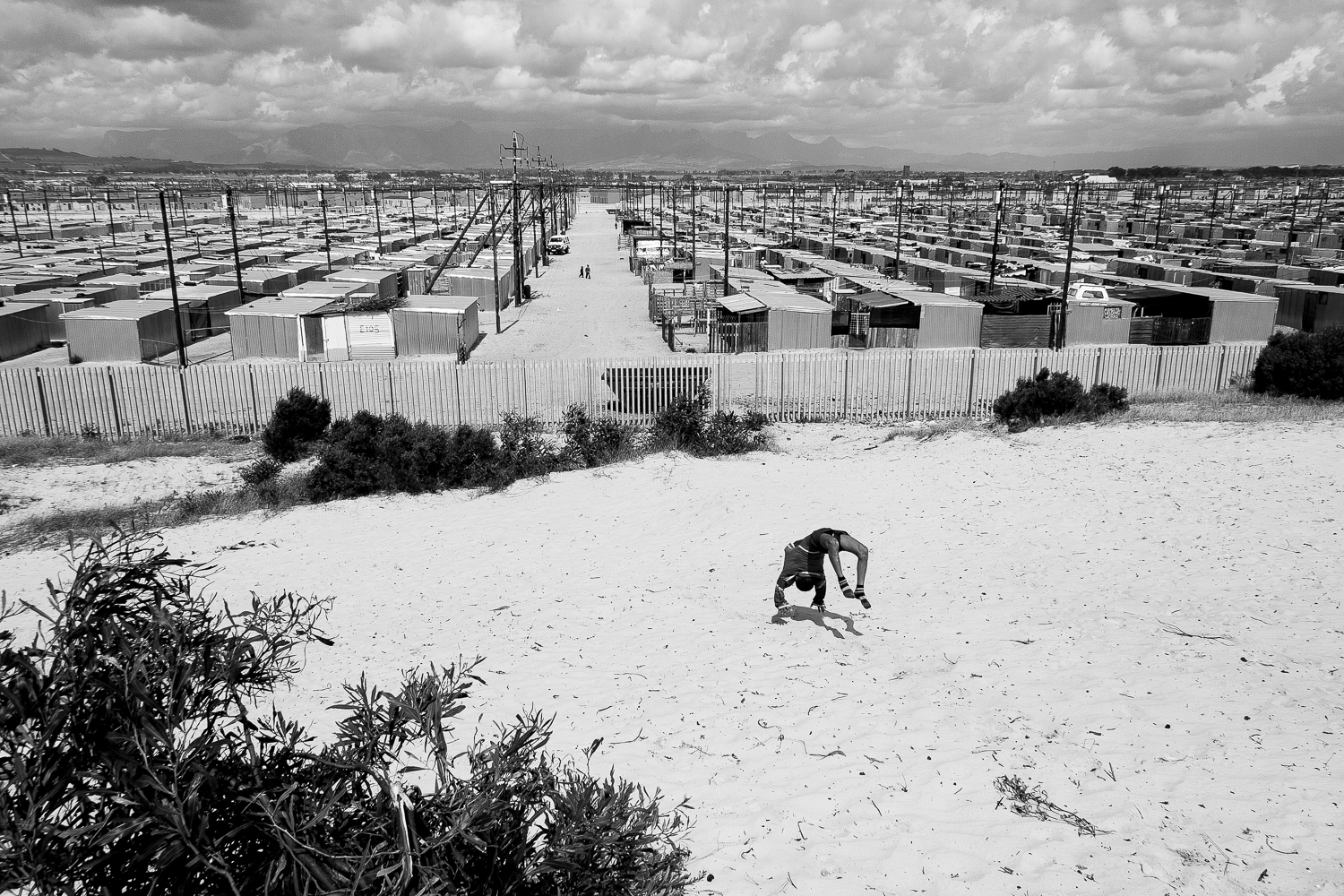 Overlooking one of Western Cape’s temporary housing projects, Blikkiesdorp, 2010.